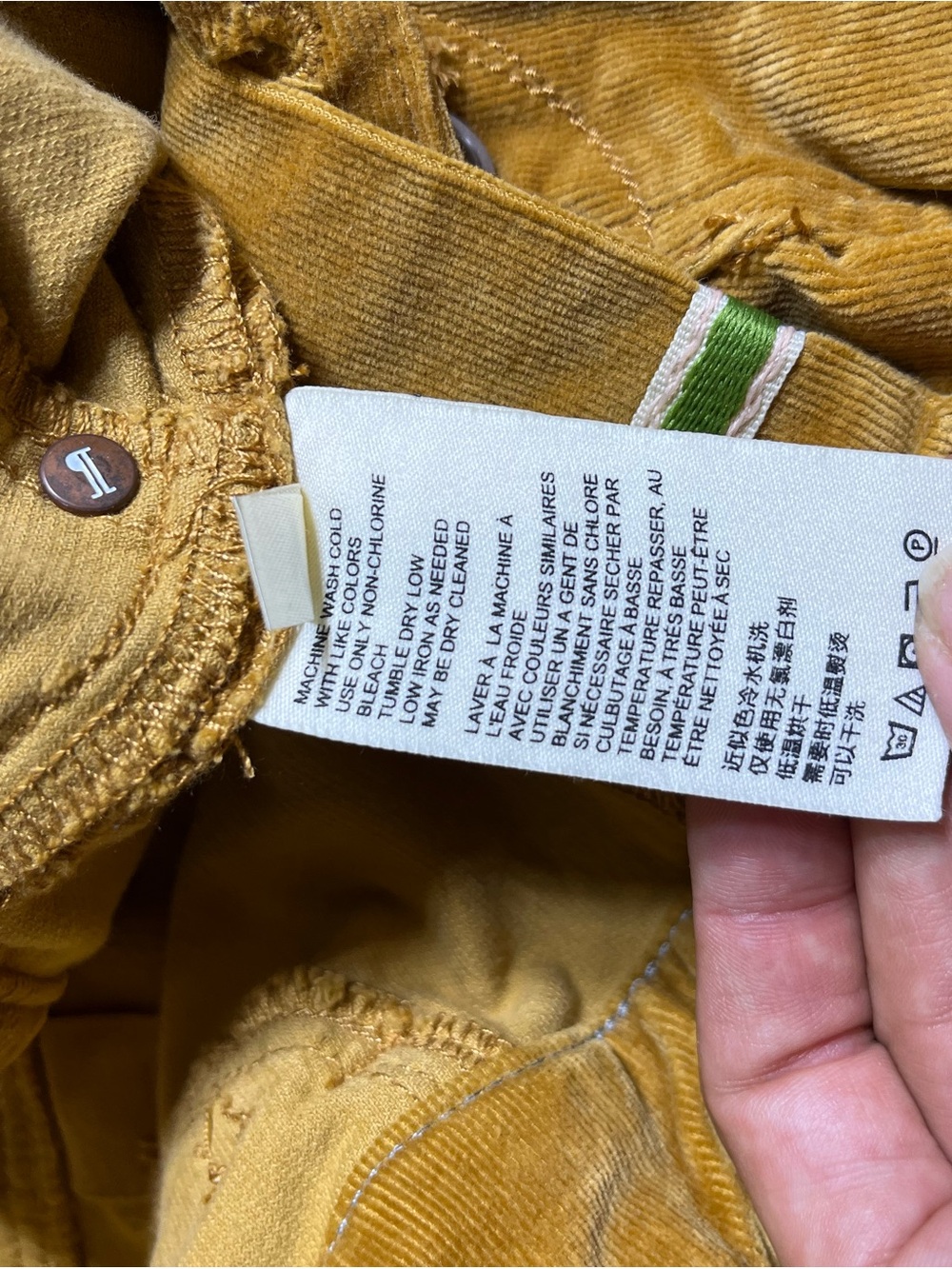 Pilcro Skinny High Rise Corduroy Jeans in Cedar 27 - Picture 6 of 13